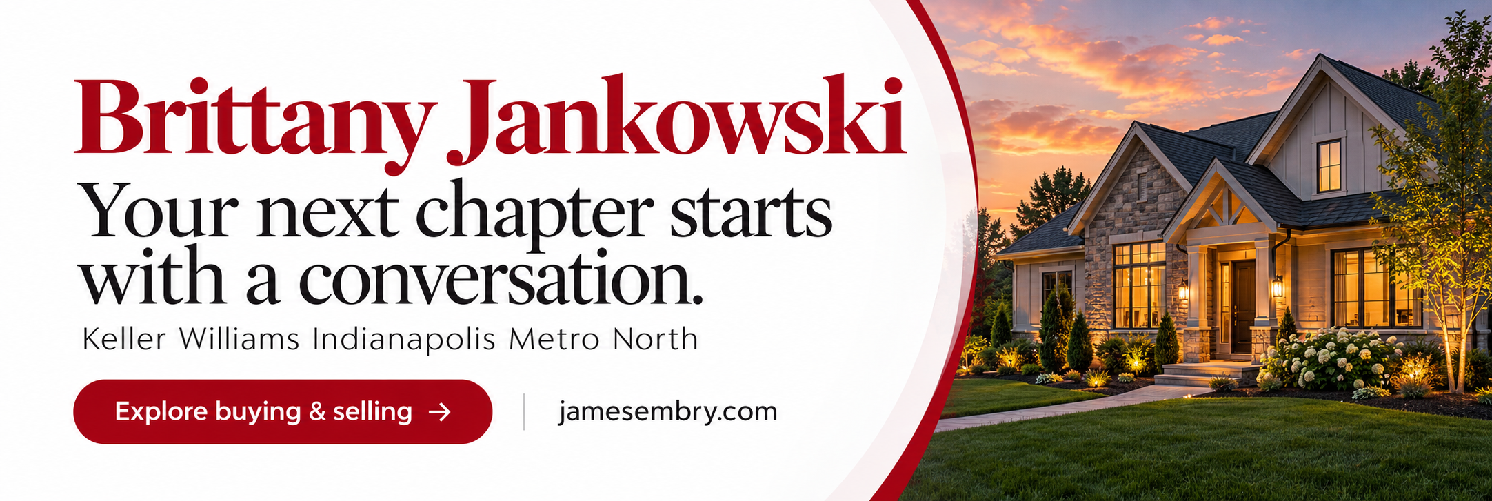 Brittany Jankowski — Your next chapter starts with a conversation. Keller Williams Indianapolis Metro North